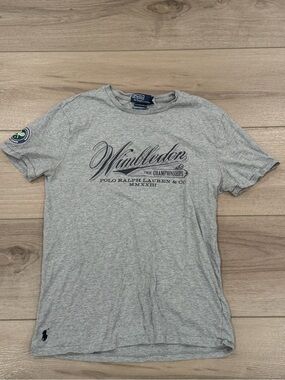 Polo Ralph Lauren Wimbledon T Shirt Mens M The Champions Short Sleeve Tennis